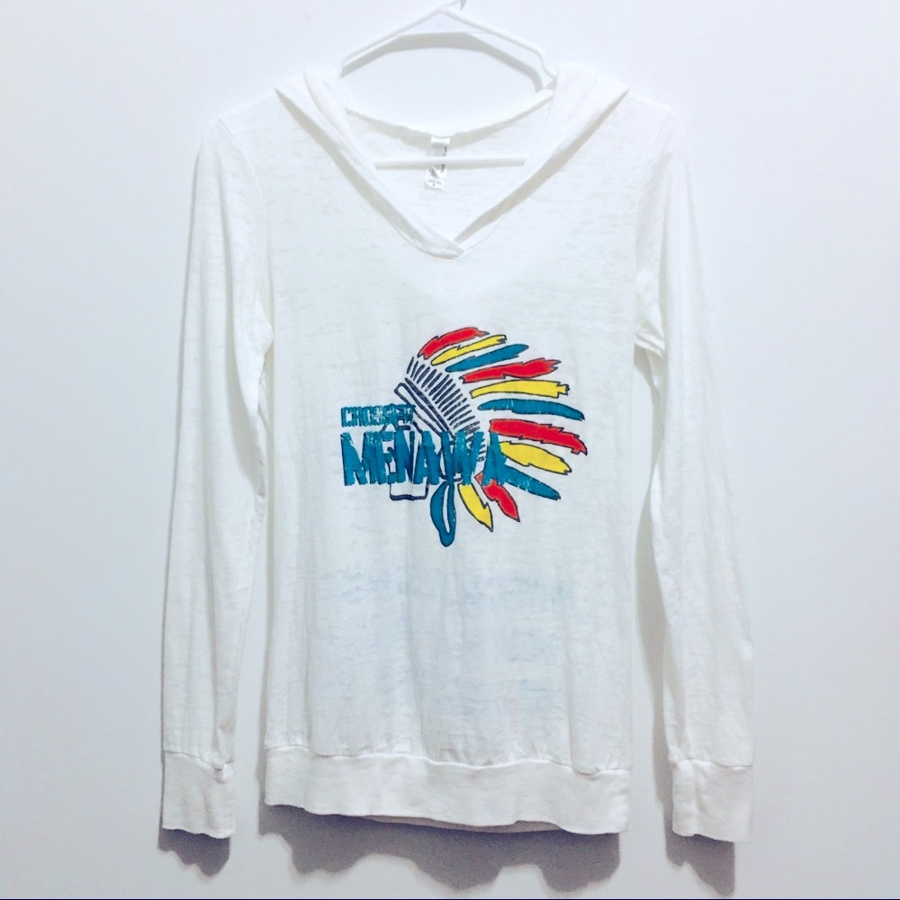 Next Level Women’s White Summer Gauze Hoodie